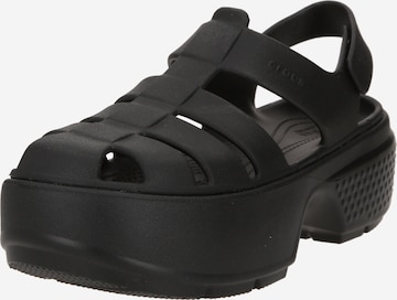 Sandalo di Crocs in nero: frontale