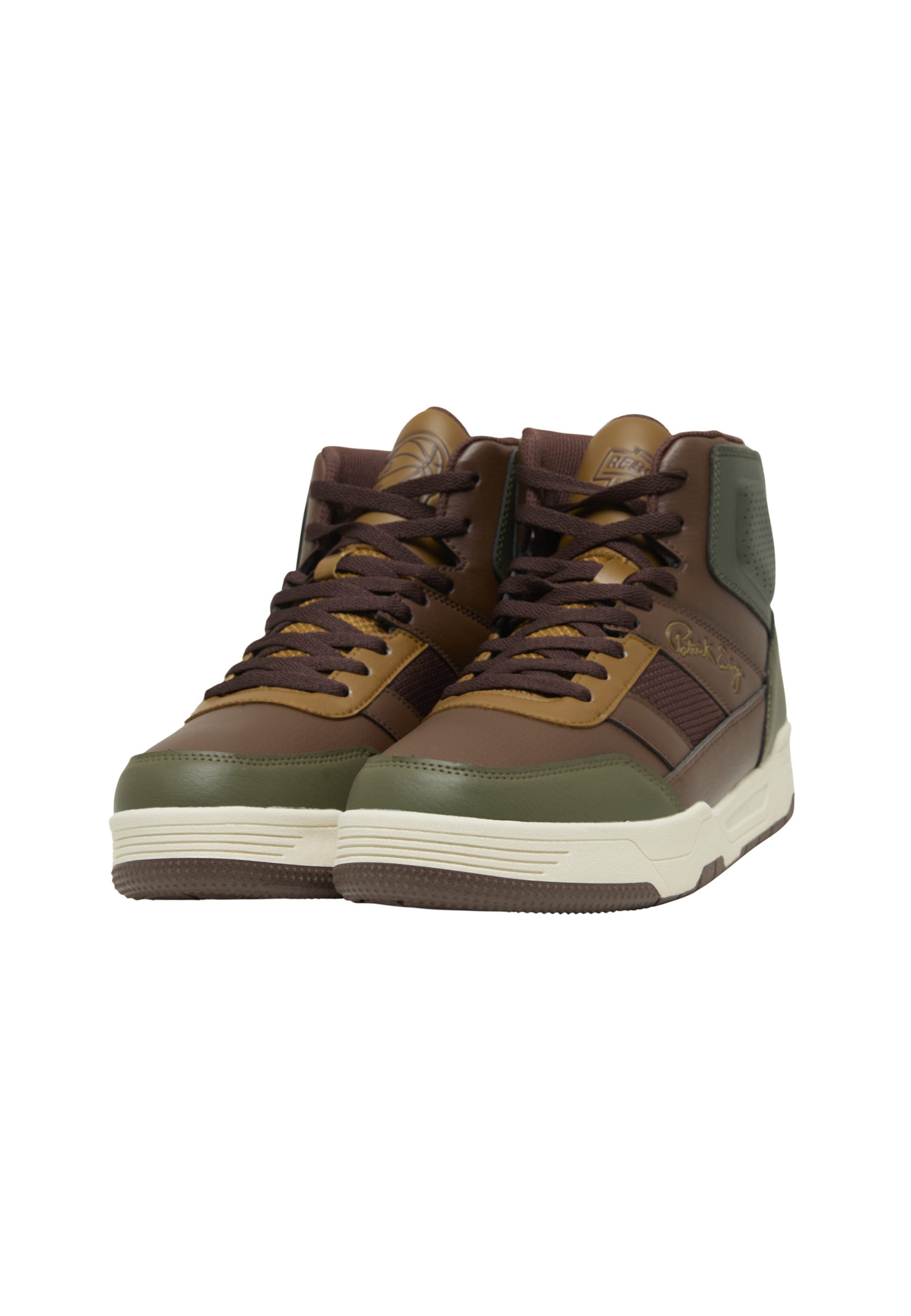 Ewing Sneakers hoog in Bruin: voorkant