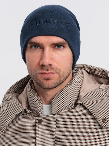 Ombre Beanie in Blue: front