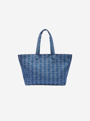 LACOSTE Torba shopper 'Lacoste Sac Cabas XL Summer Pack Mono Jacquard Denim' w kolorze niebieski