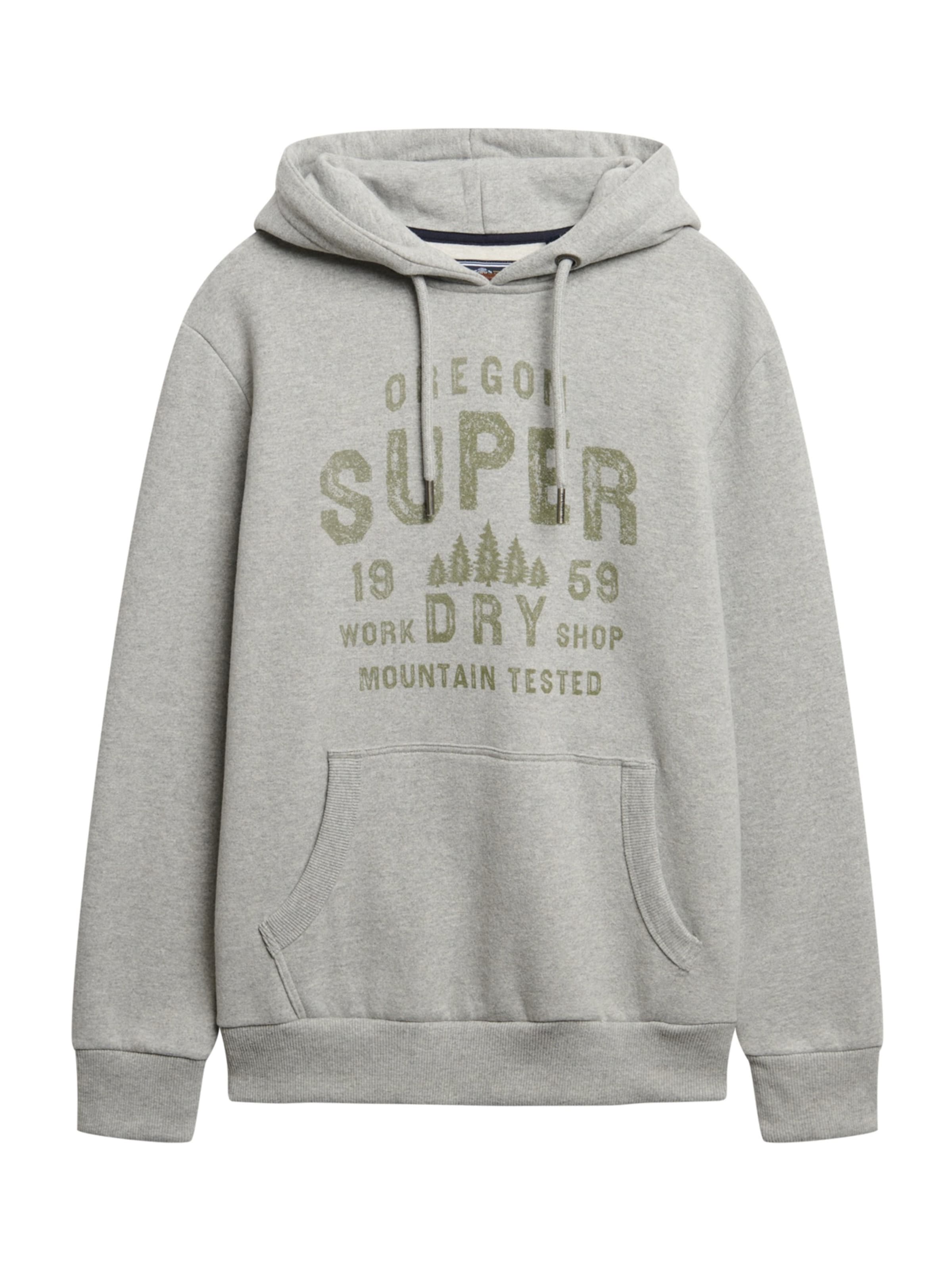 Sweat-shirt Superdry & Co en gris : devant