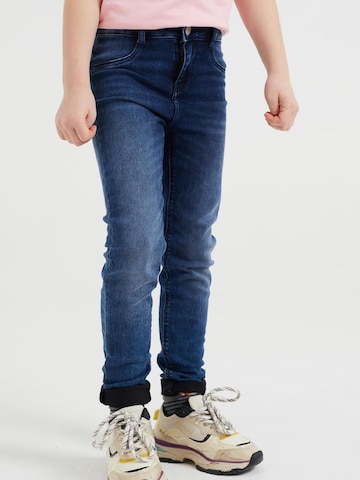 WE Fashion Skinny Jeans in Blauw: voorkant