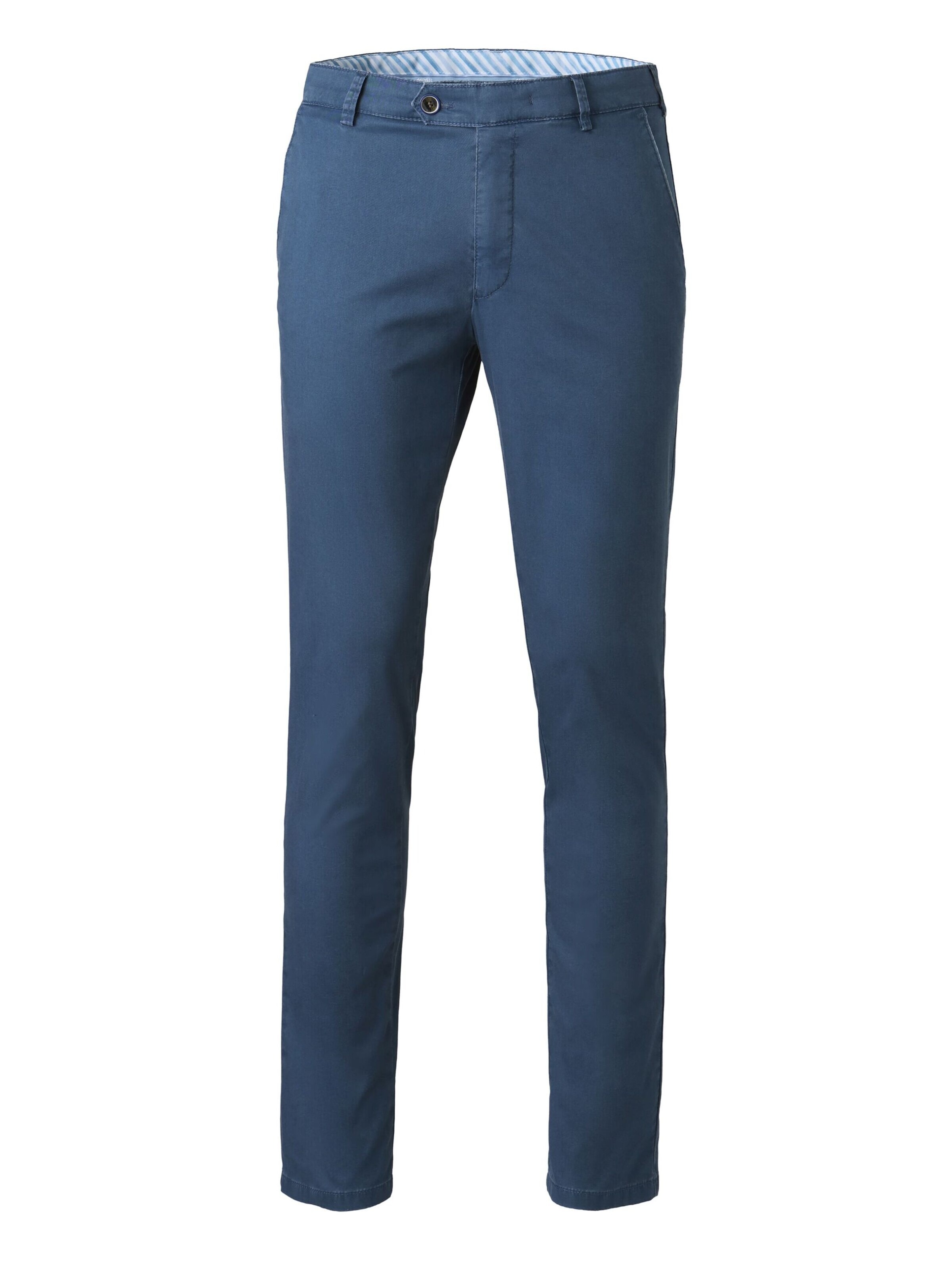 MEYER Regular Chino 'New York' in Blauw: voorkant