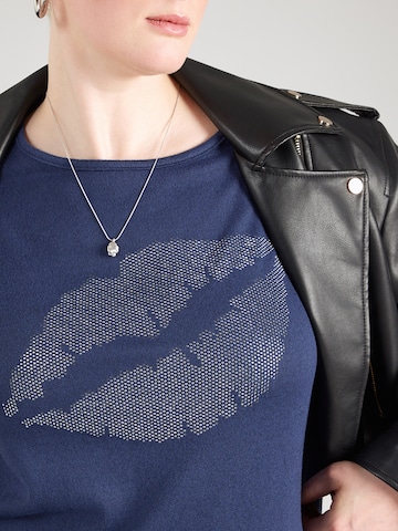 ONLY Carmakoma T-shirt 'CARALBA' i blå