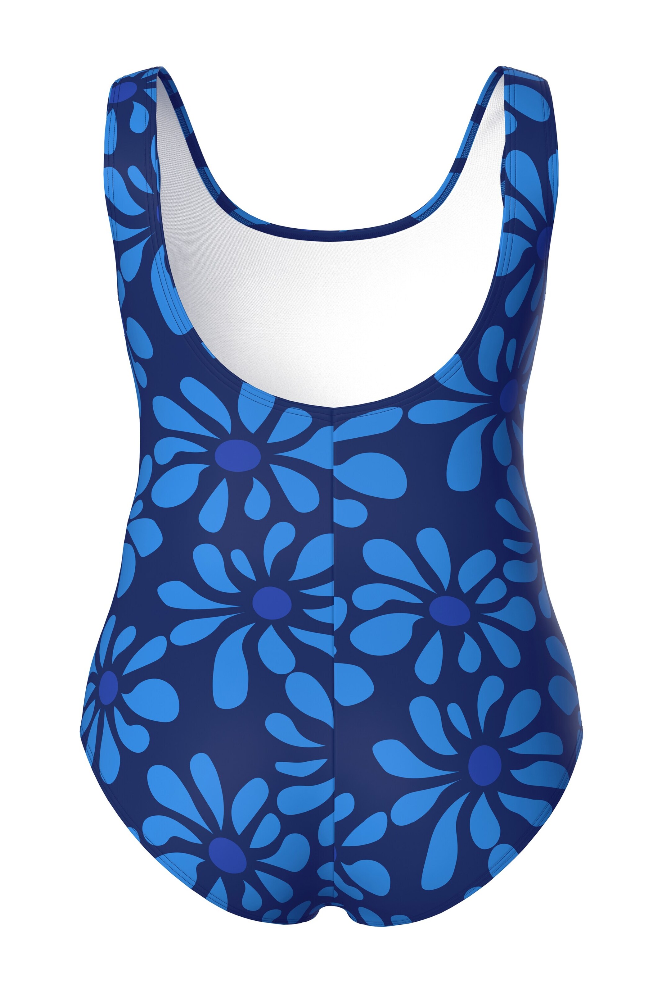 Ulla Popken Bustier Badpak in Blauw