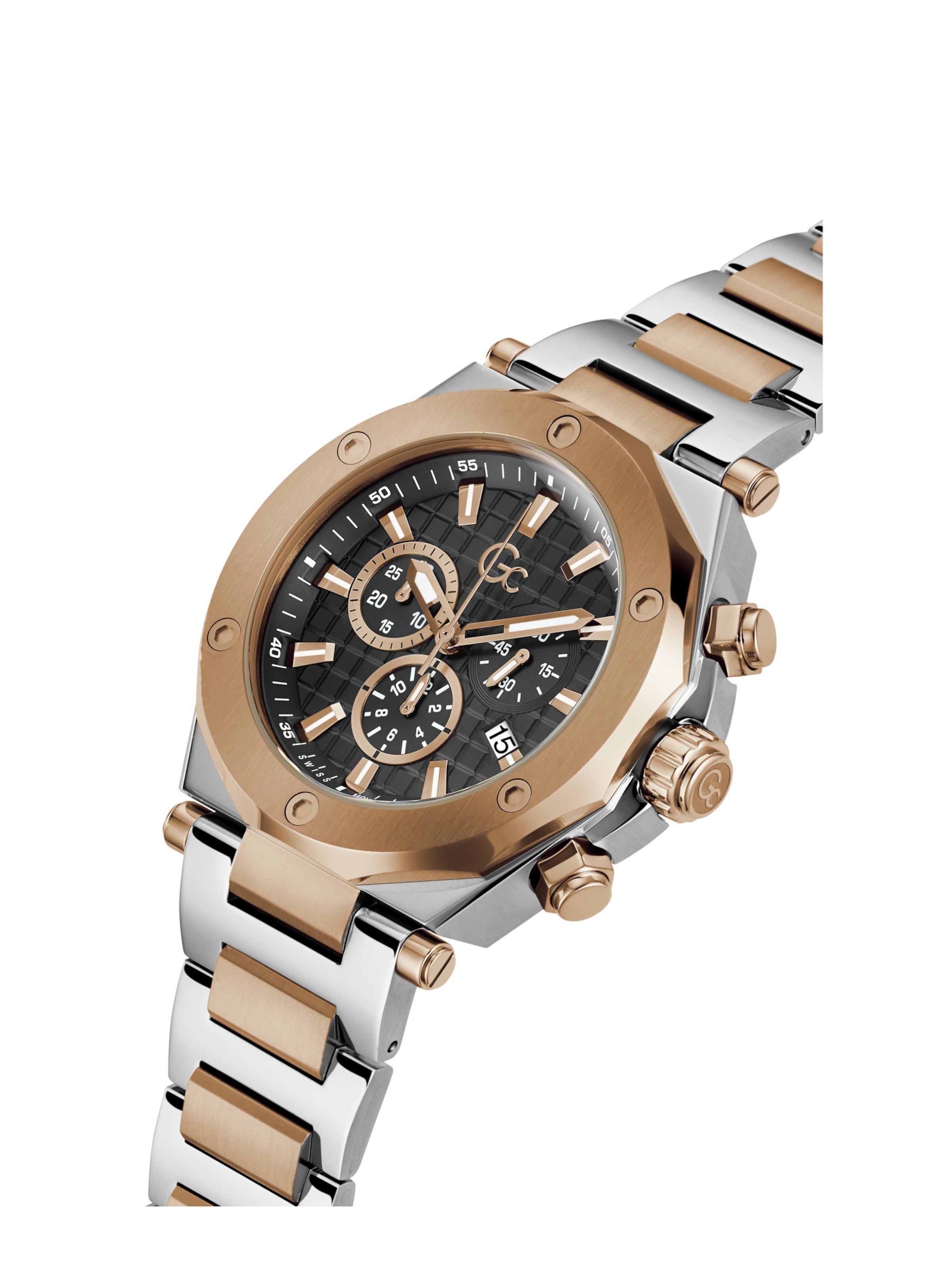 Gc Analoguhr in Silber