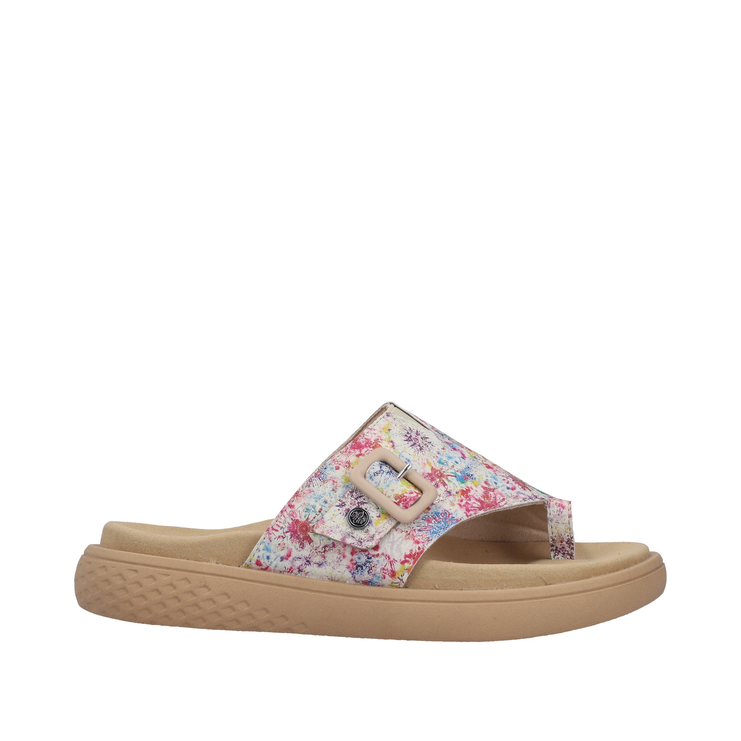 Rieker T-Bar Sandals in Mixed colors