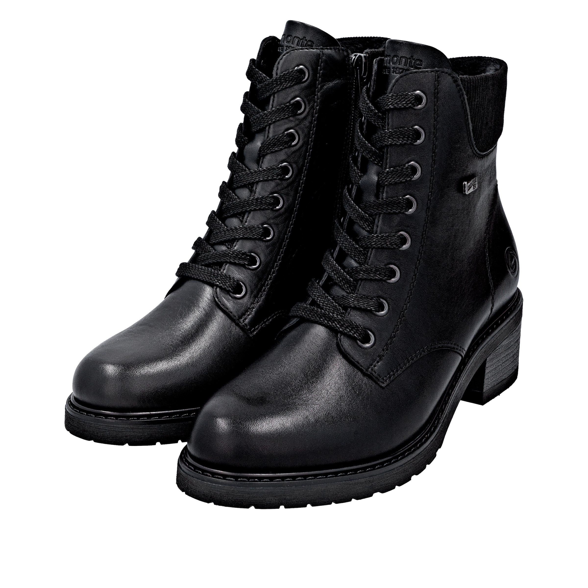 Bottines à lacets REMONTE en noir