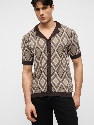 JOOP! Jeans Kardigan 'Diamor' w kolorze brązowy