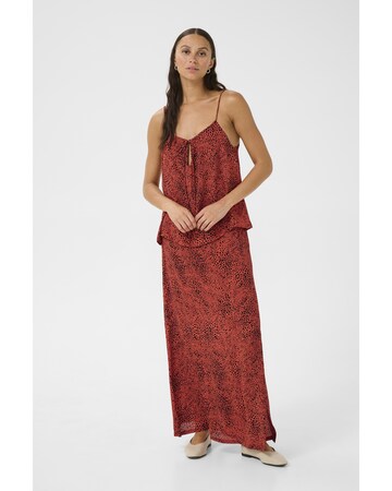 Kaffe Skirt in Red