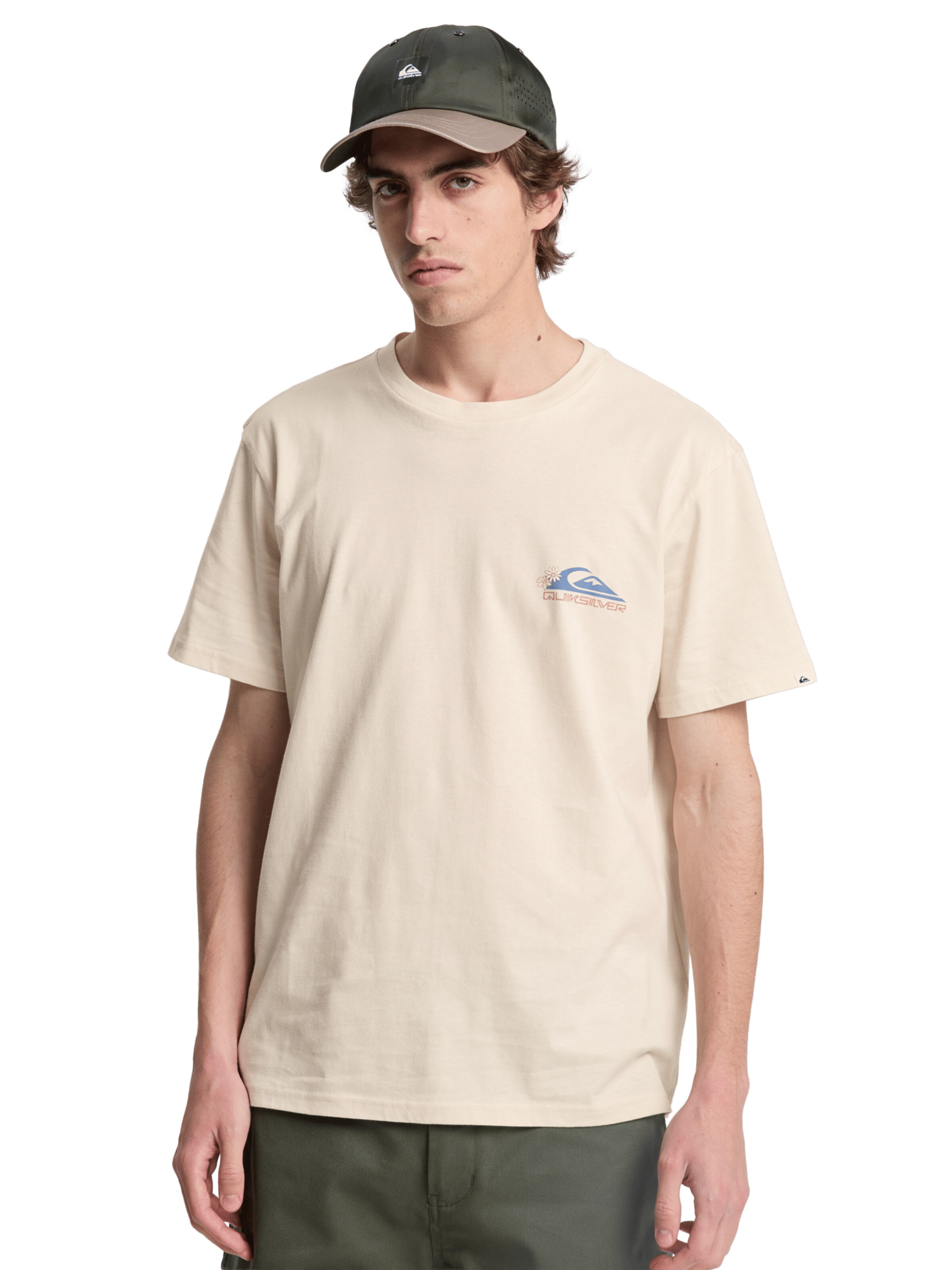 QUIKSILVER T-Shirt in Beige: Vorderseite