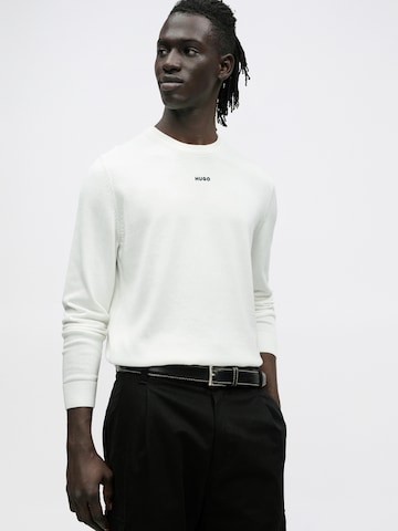 HUGO Pulóver 'San Cassius-C2' - bézs
