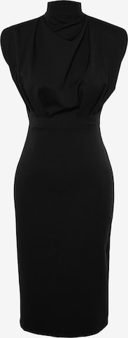 Trendyol - Vestido de tubo en negro: frente