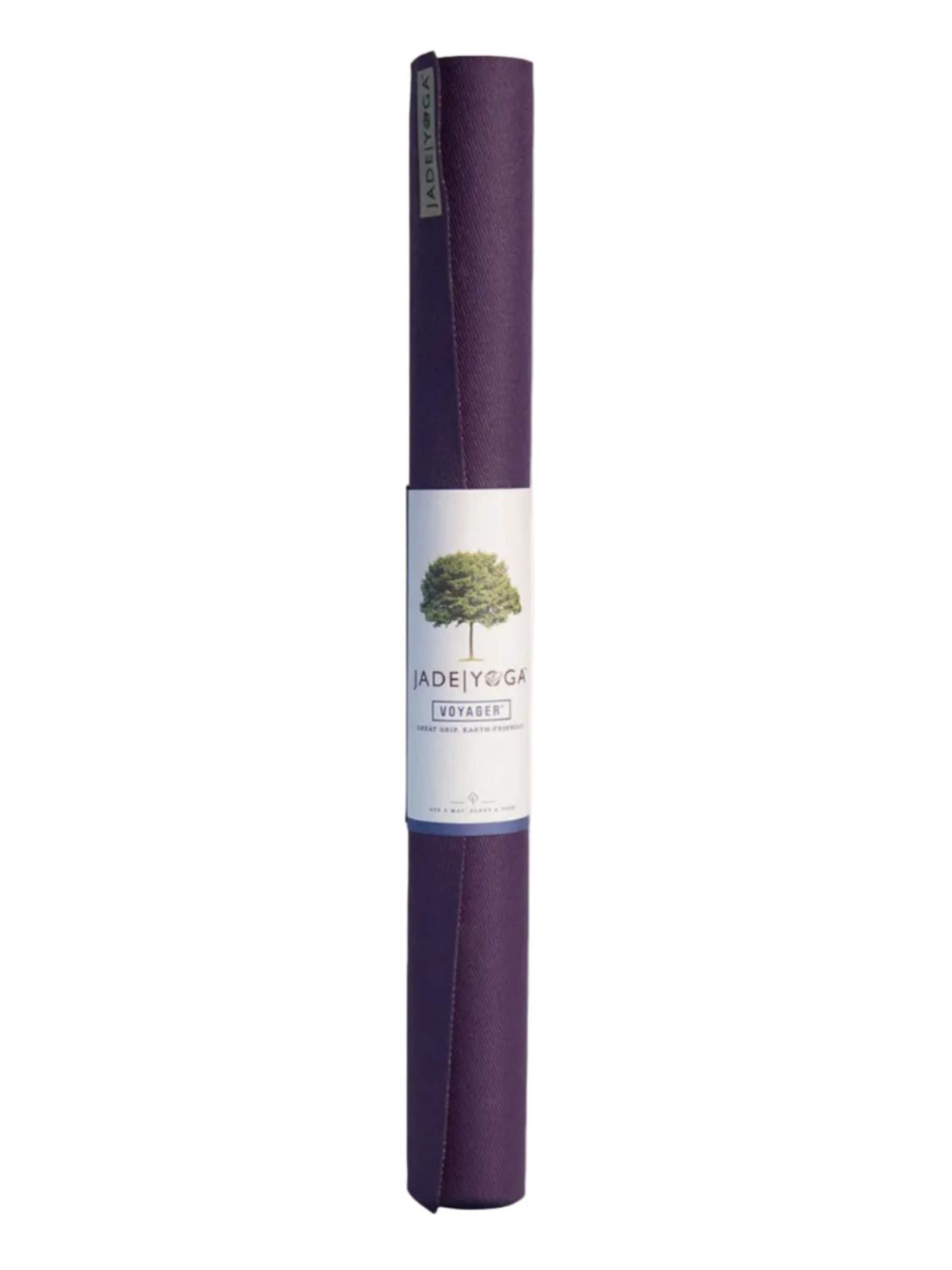JADEYOGA Mat 'Voyager' in Purple: front