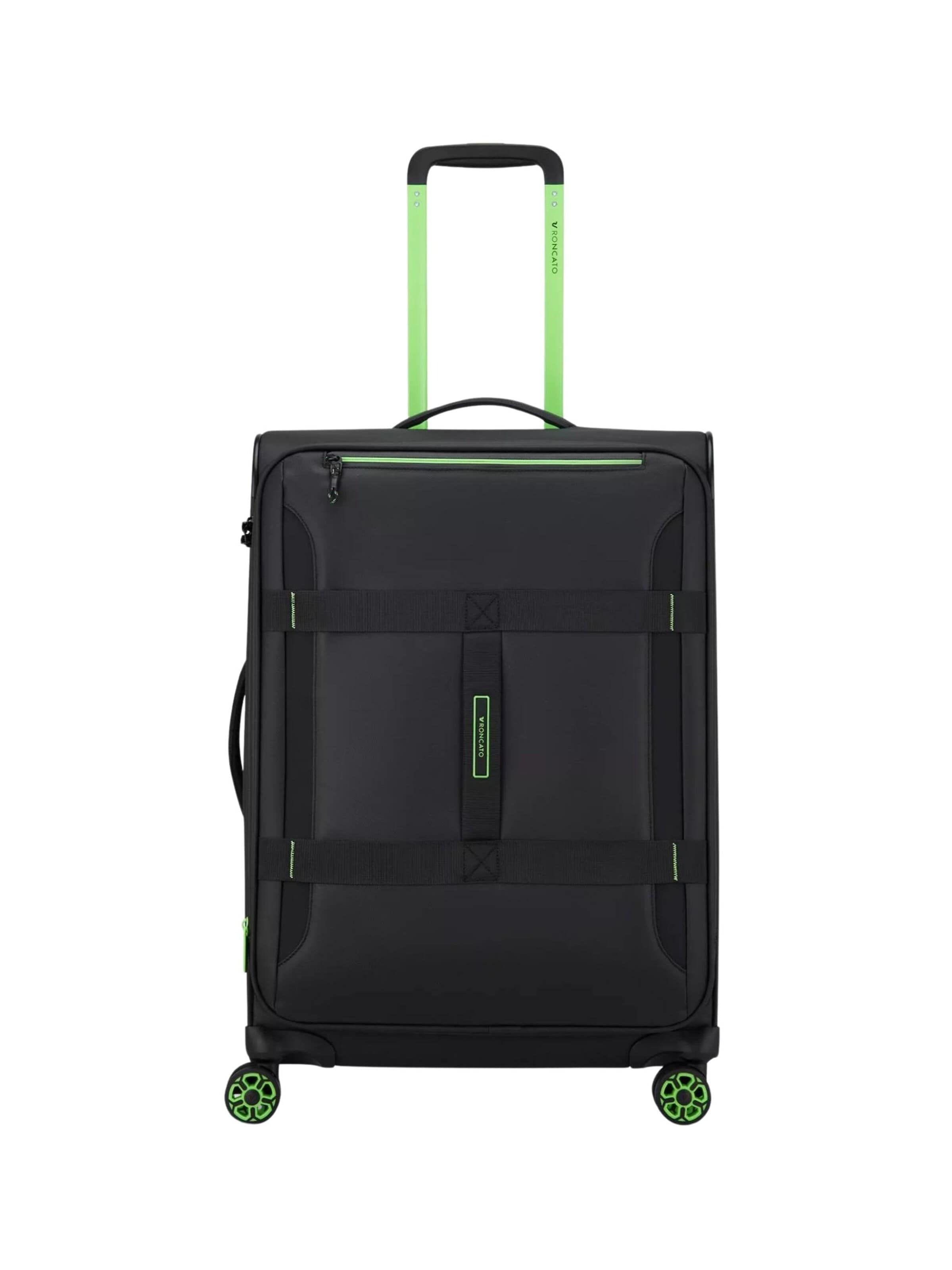 Trolley di Roncato in nero: frontale