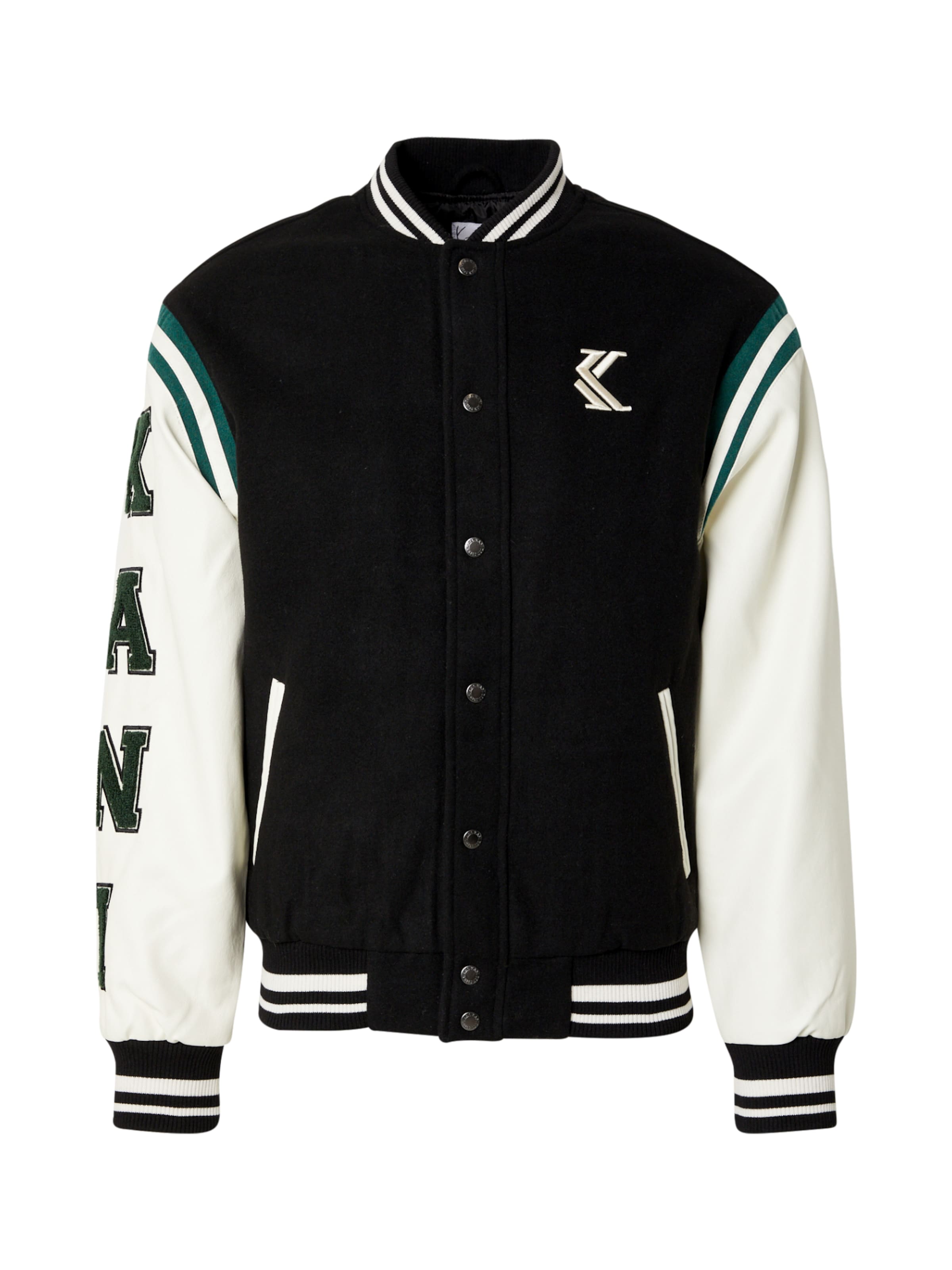 Karl Kani Between-season jacket in Black: front