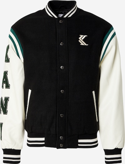 Karl Kani Välikausitakki värissä kerma / smaragdi / musta, Tuotenäkymä