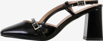 Super Mode Sandaal 'Inia-Sandalen mit Absatz' in Zwart: voorkant