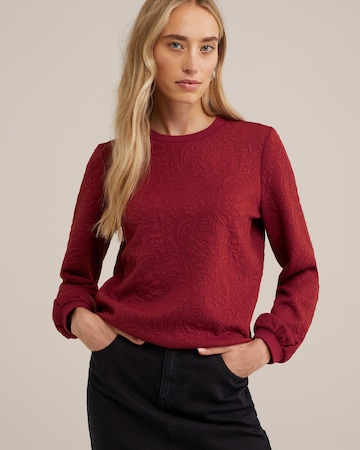 Sweat-shirt WE Fashion en rouge : devant