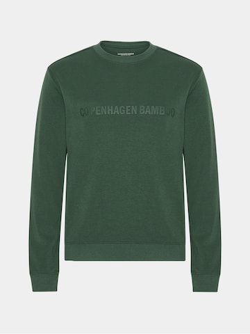 Copenhagen Bamboo Sweatshirt 'Grøn bambus sweatshirt med logo' in Green: front