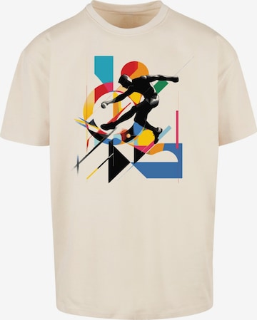 T-Shirt 'Champion Colors' Merchcode en beige : devant