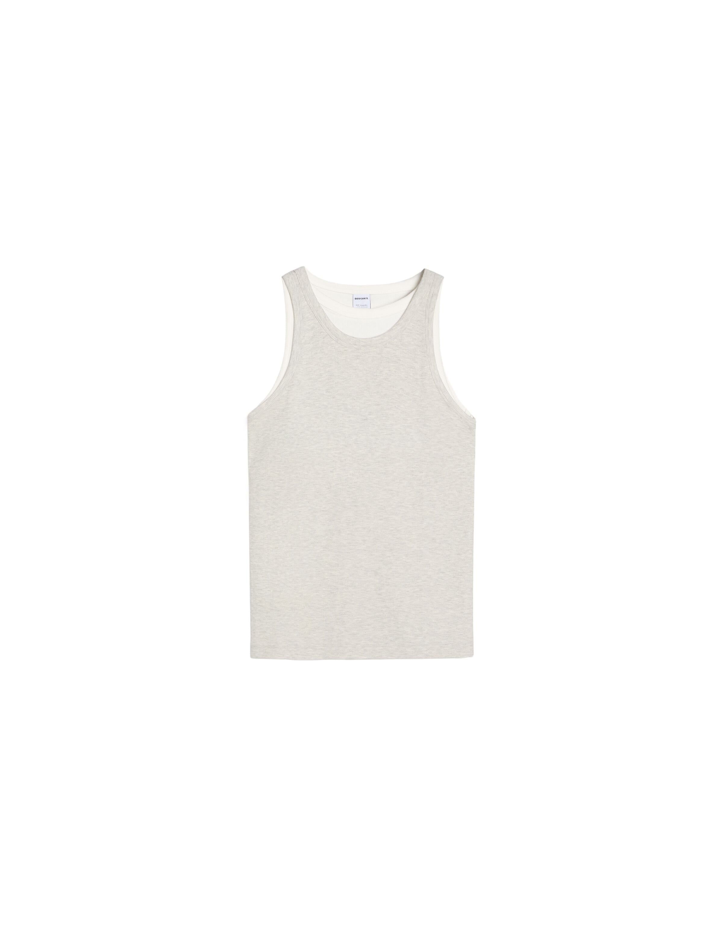 Bershka T-shirt i grå: framsida