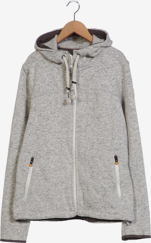 ICEPEAK Sweatshirt & Zip-Up Hoodie in XXL in Grey: front