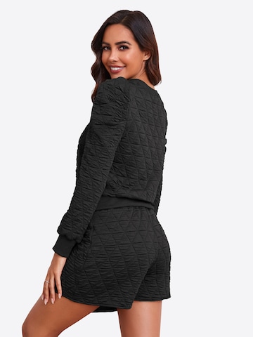 Imily Bela Hlačni kostim | črna barva: zadnja stran