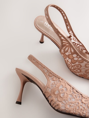 bēšs Next Vaļējas augstpapēžu kurpes