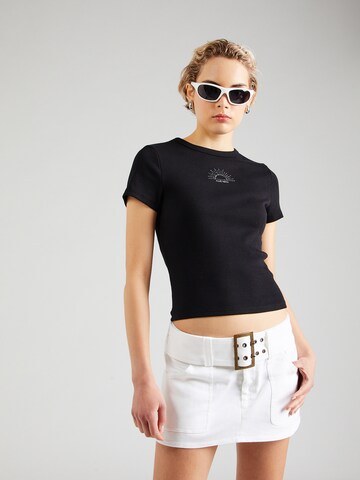 QS T-Shirt in Schwarz: Vorderseite
