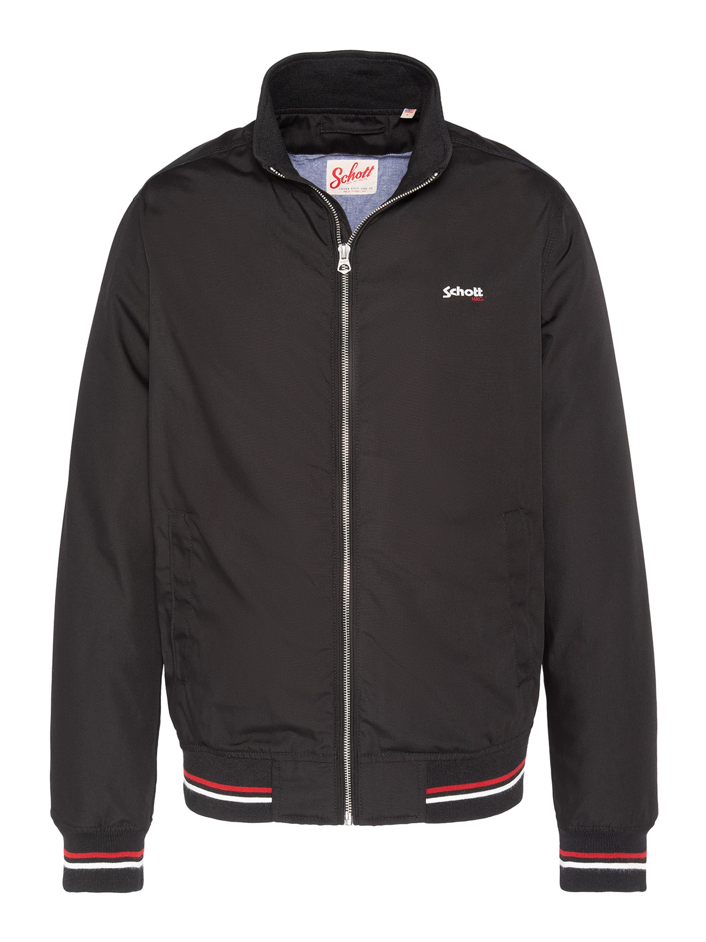 Schott NYC Between-Season Jacket in Black: front