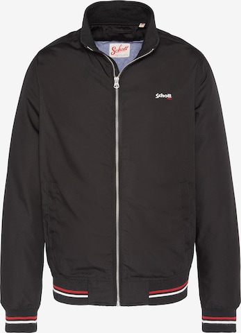 Veste mi-saison Schott NYC en noir : devant