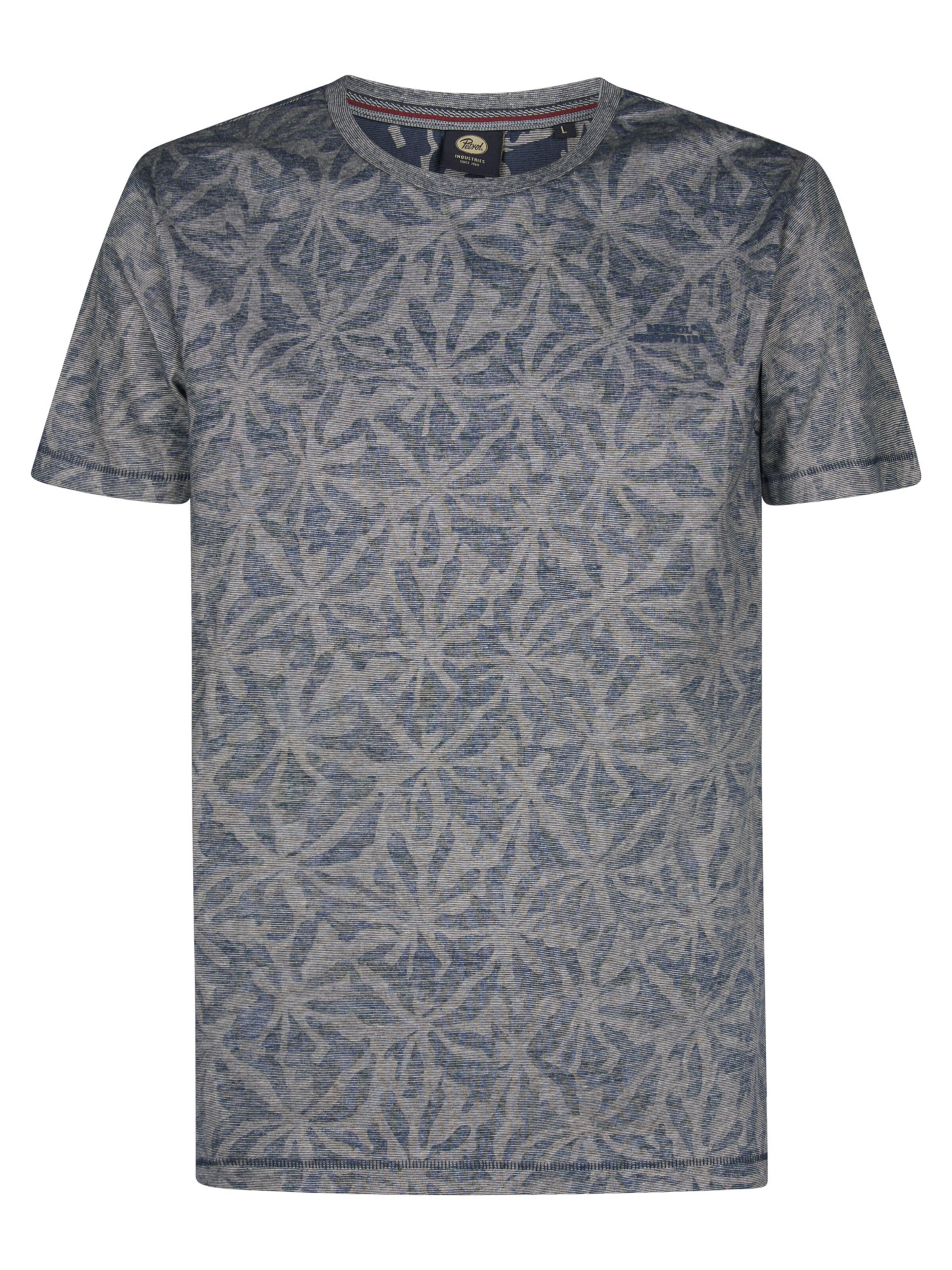 T-Shirt Petrol Industries en bleu : devant