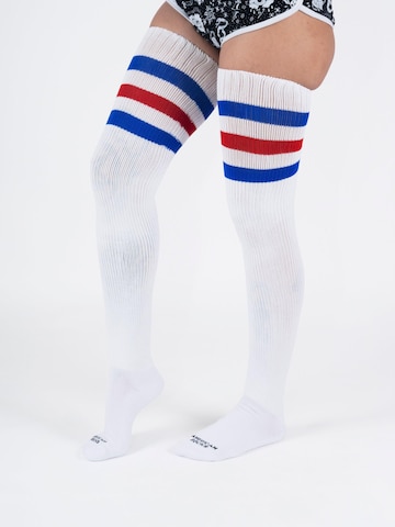 American Socks Overknee socks 'American Pride' in White