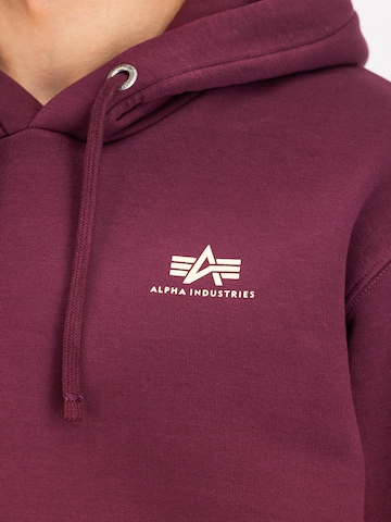 ALPHA INDUSTRIES - Pullover 'Basic' em vermelho