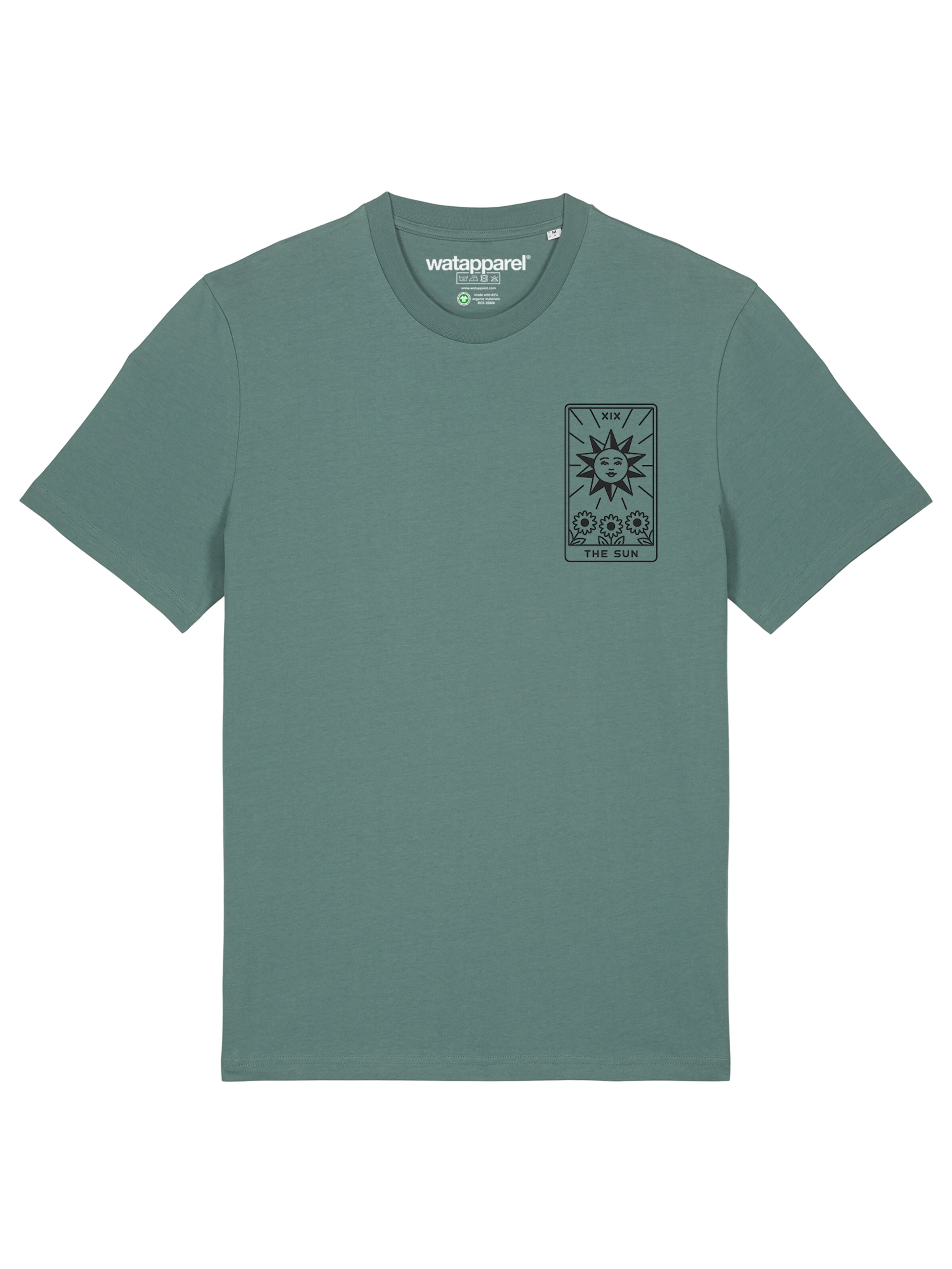 Watapparel Shirt 'Tarot The Sun' in Green: front