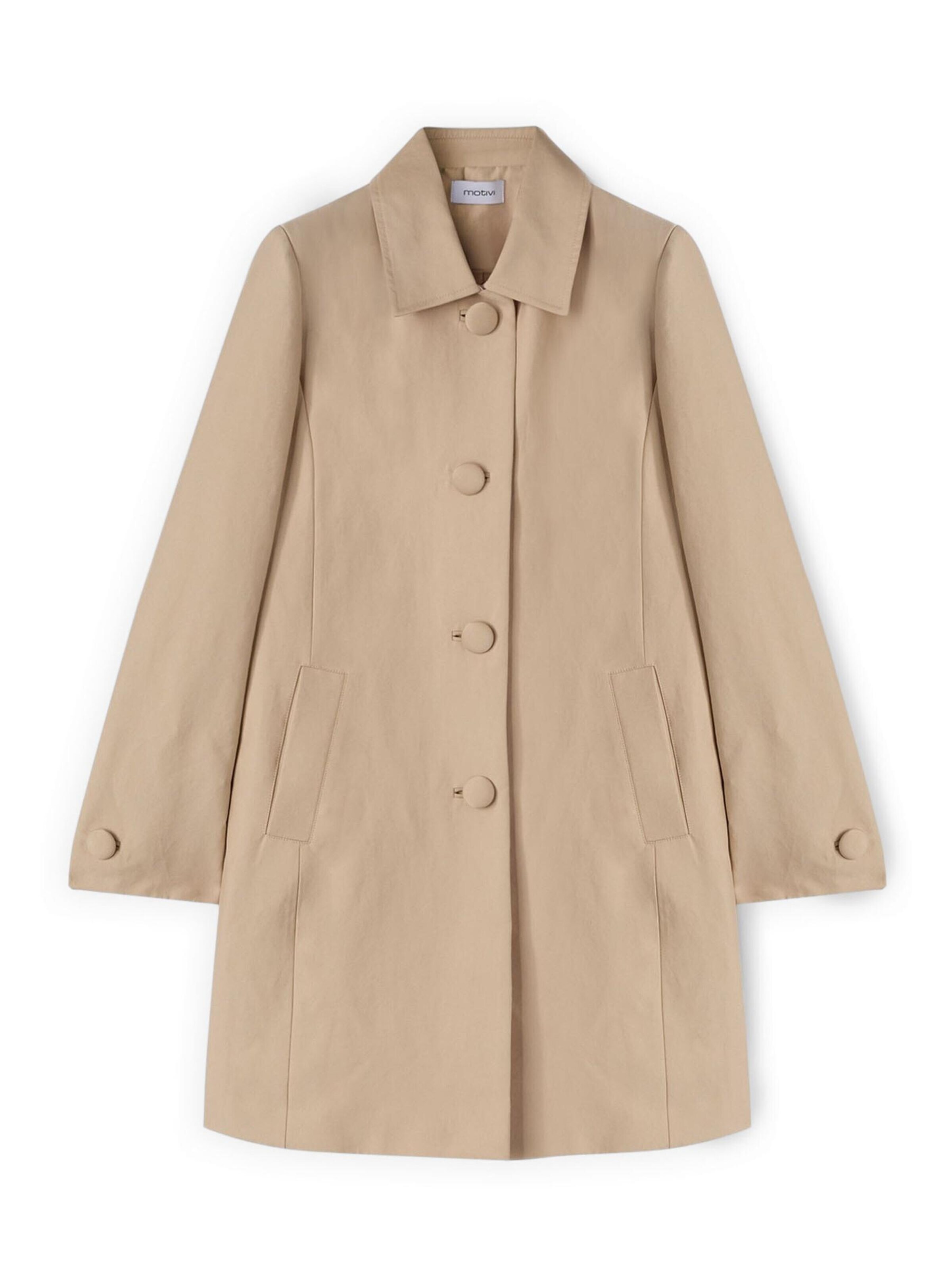 MOTIVI Wintermantel in Beige: voorkant