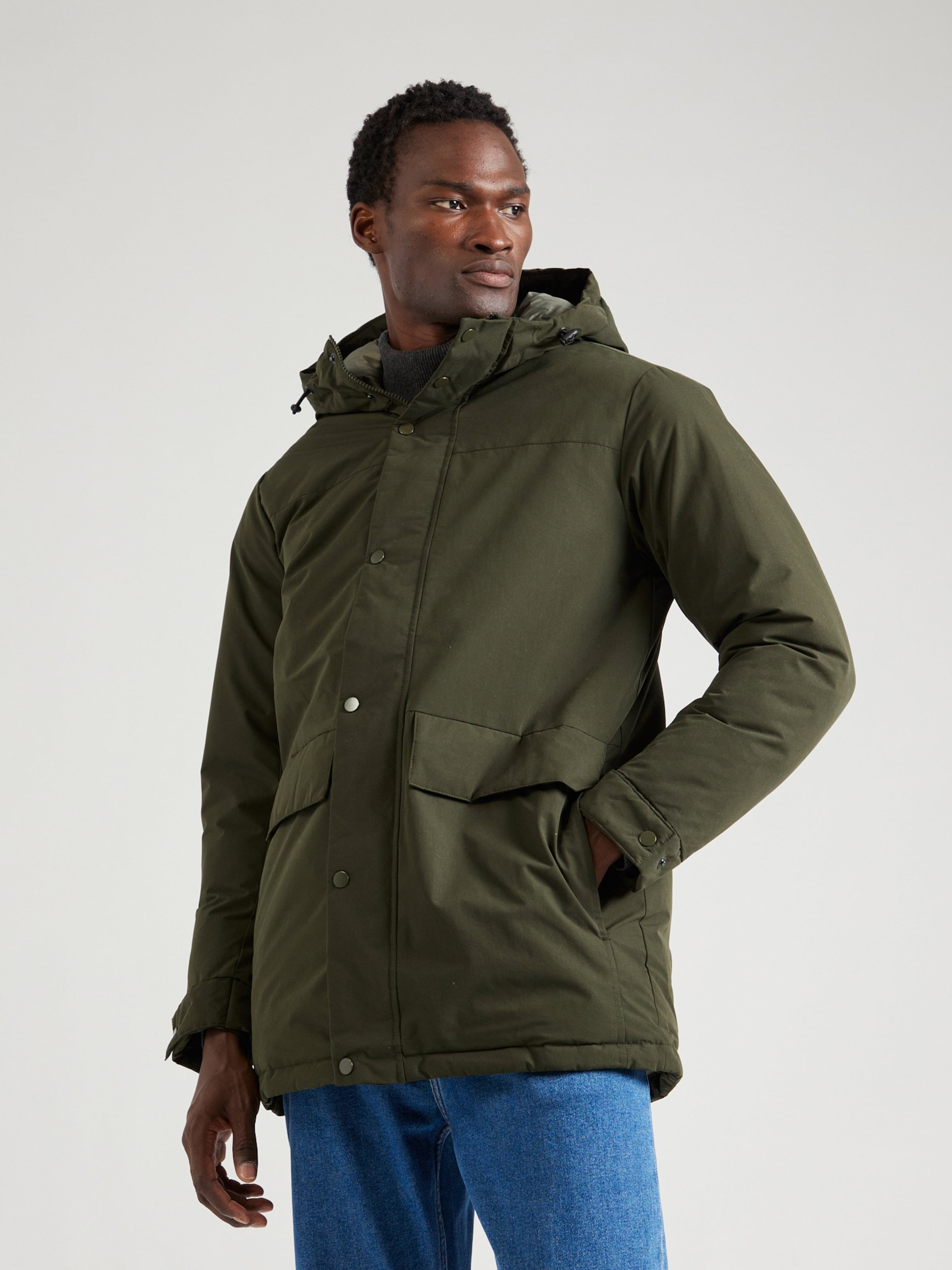 JACK JONES Between season jacket JJChamp in Dark Green ABOUT YOU