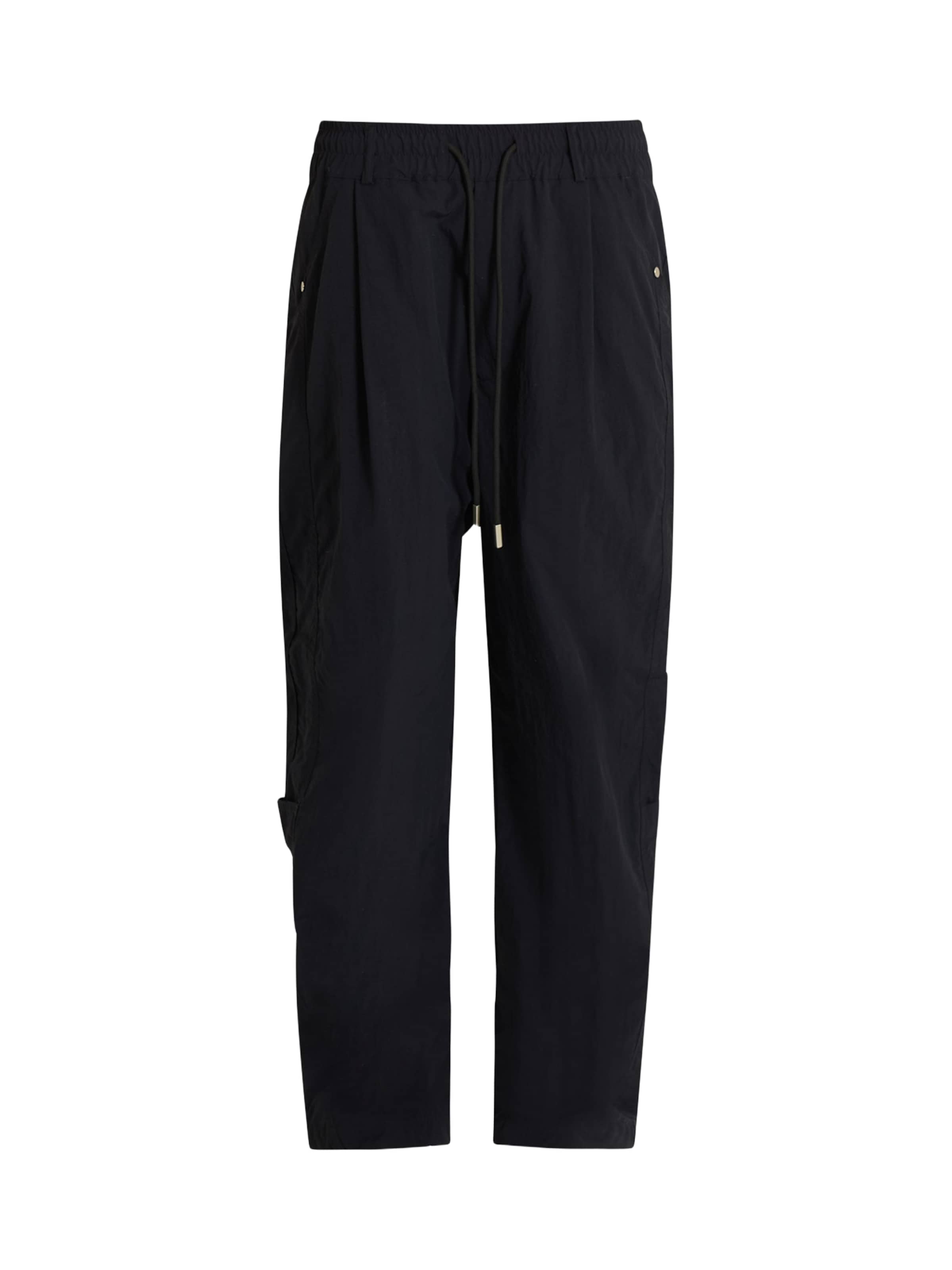 Yes London Wide Leg Hose in Schwarz: Vorderseite