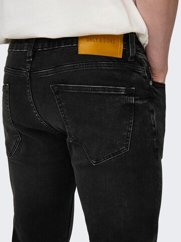 Only & Sons Skinny Jeans 'Warp' i svart