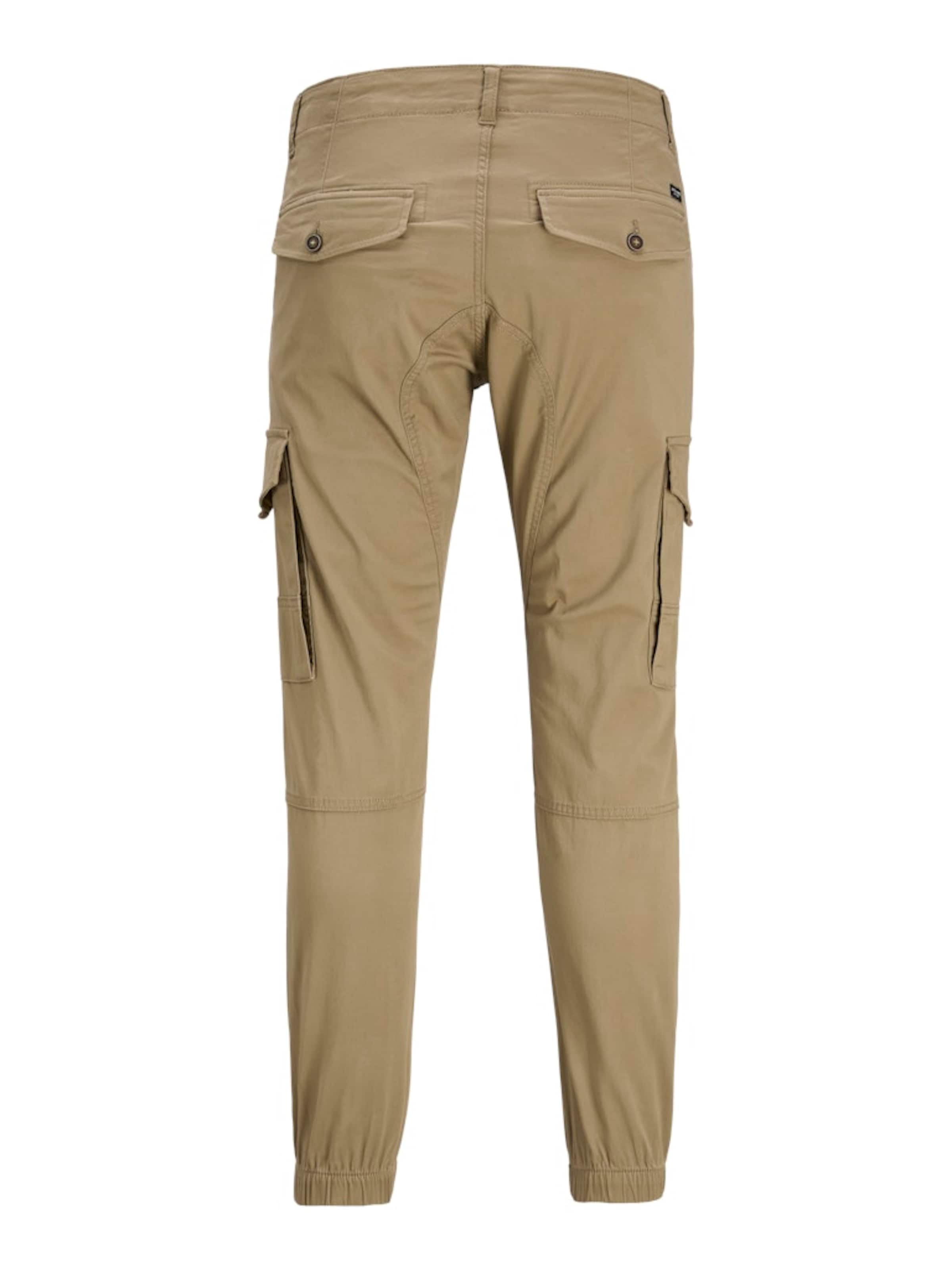 JACK & JONES Слим Брюки-карго 'Paul JJFlake' в Коричневый