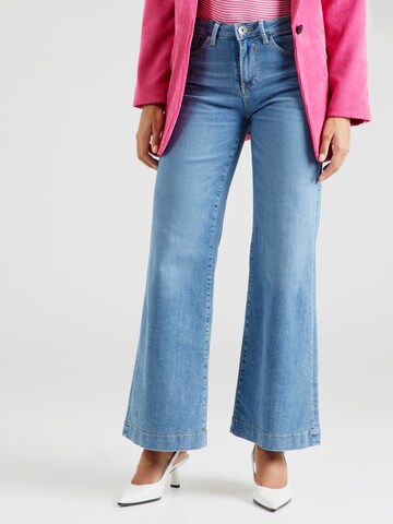 GARCIA Wide leg Jeans in Blauw: voorkant