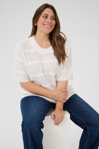 KAFFE CURVE Sweater 'KCminia' in White