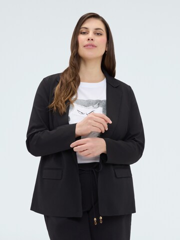 Fiorella Rubino - Blazer en negro: frente