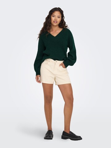 JDY Pullover 'Ingeborg Ada' in Grün