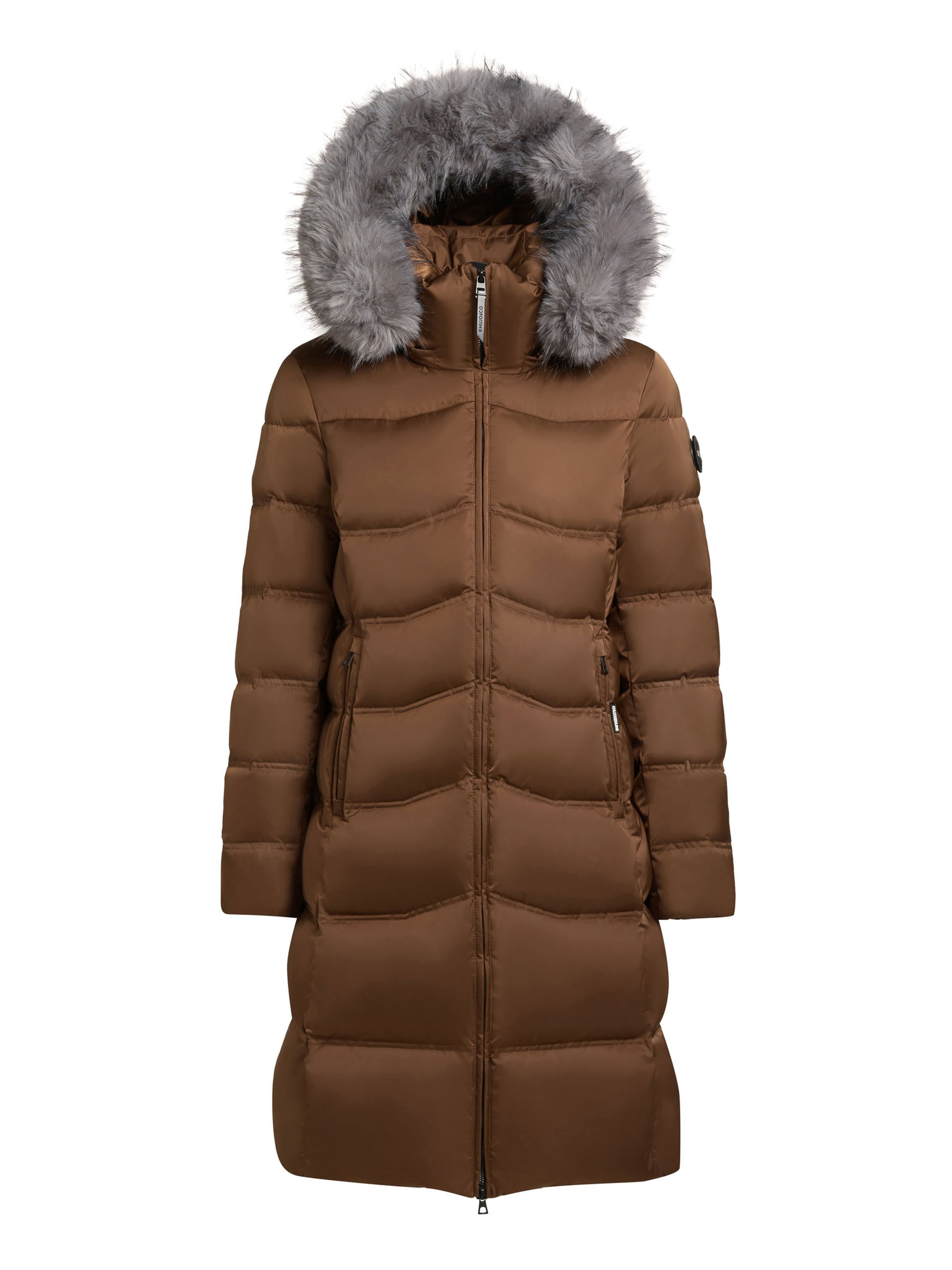 khujo Zimný kabát 'Akkie' - Hnedá: predná strana