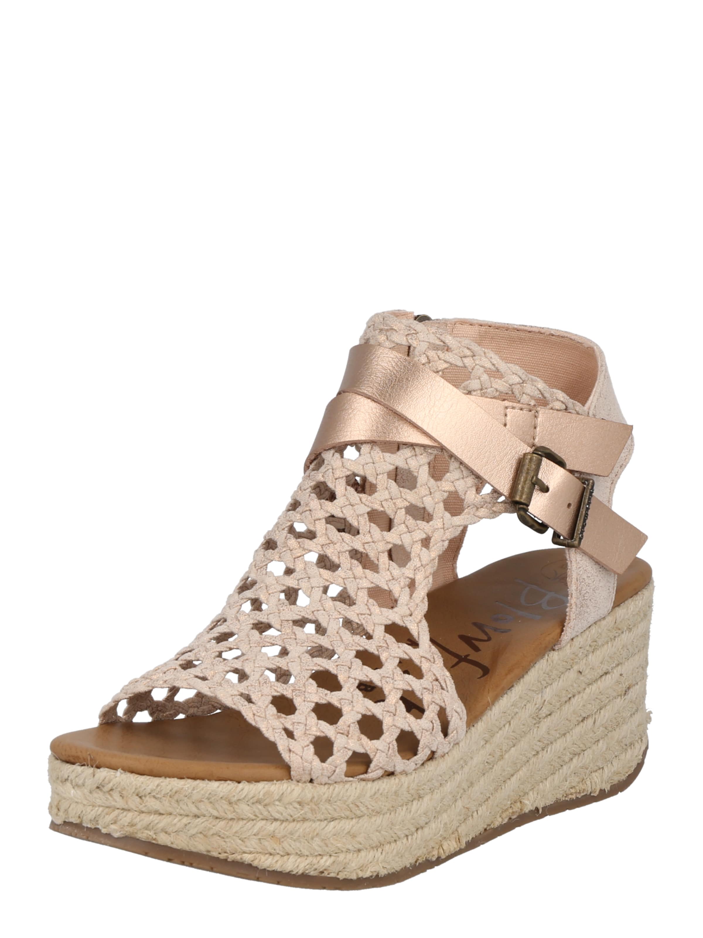 Sandales 'Lorrah' Blowfish en or : devant