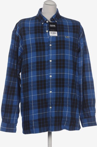Lacoste LIVE Button Up Shirt in M in Blue: front