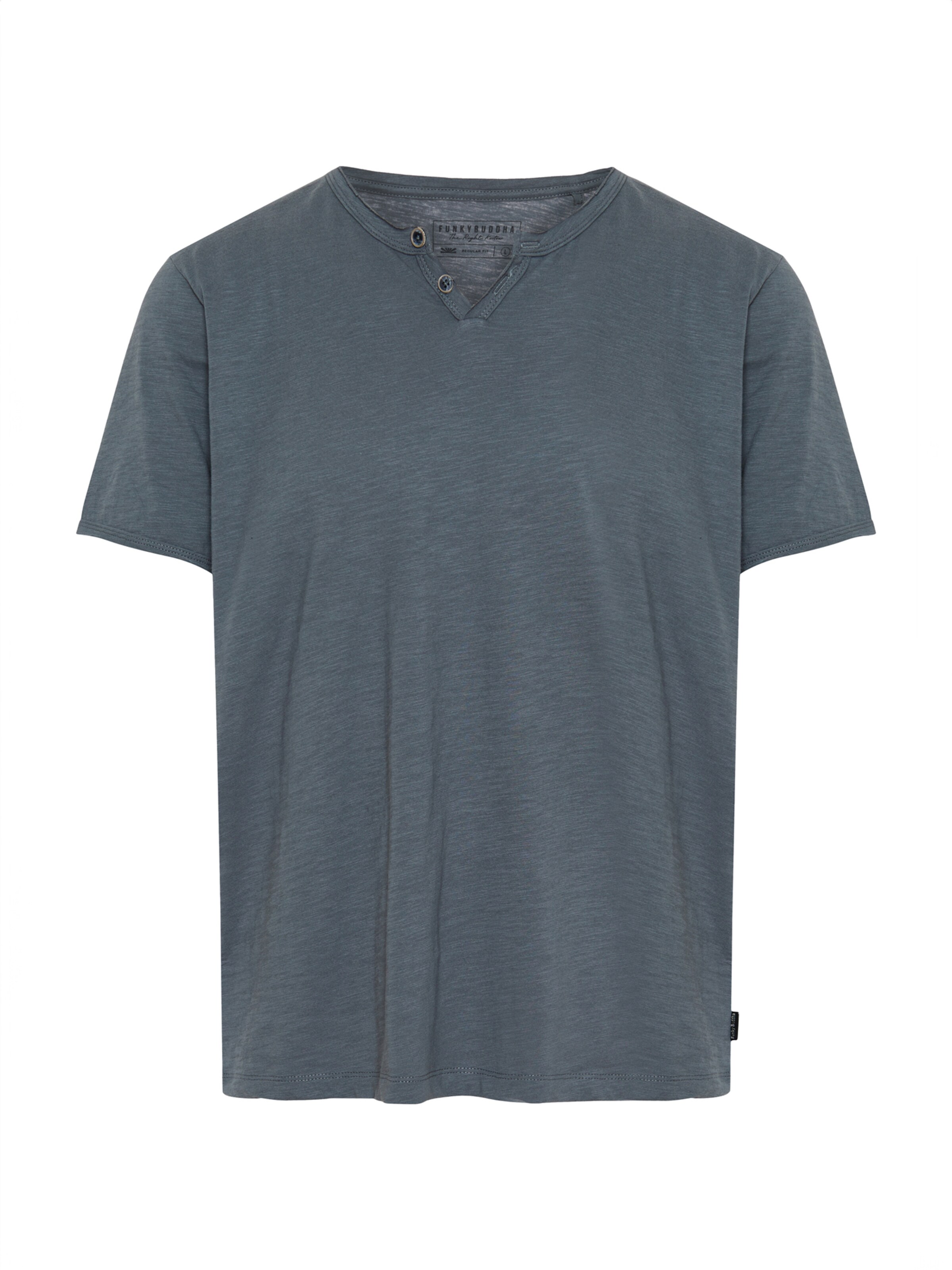 pelēks Funky Buddha T-Krekls: no priekšpuses