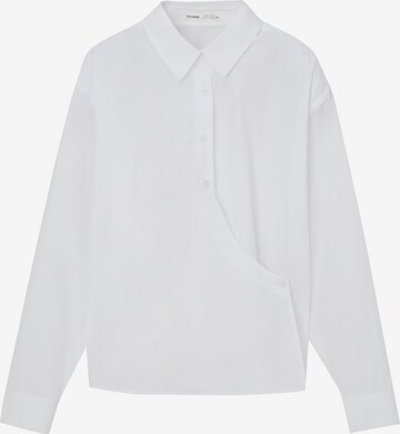 Chemisier Pull&Bear en blanc : devant